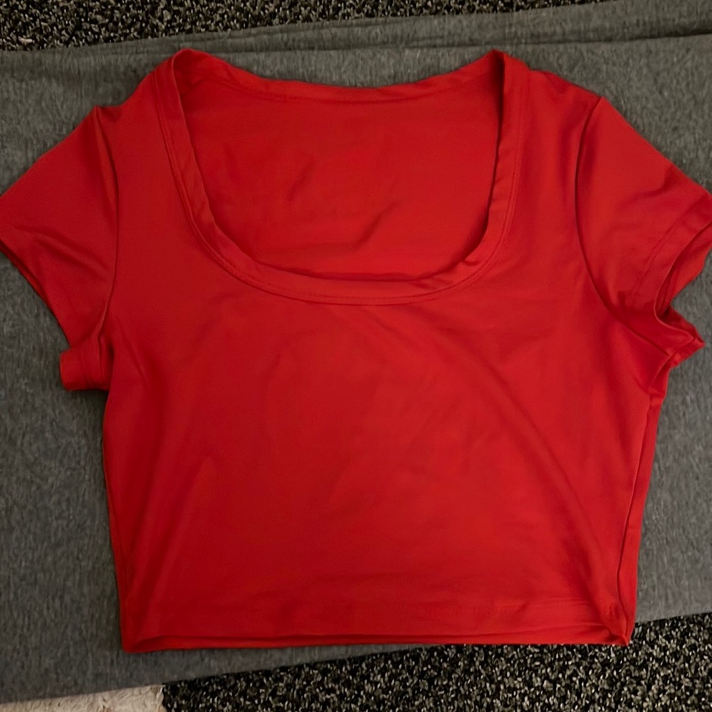 Red baby tee
